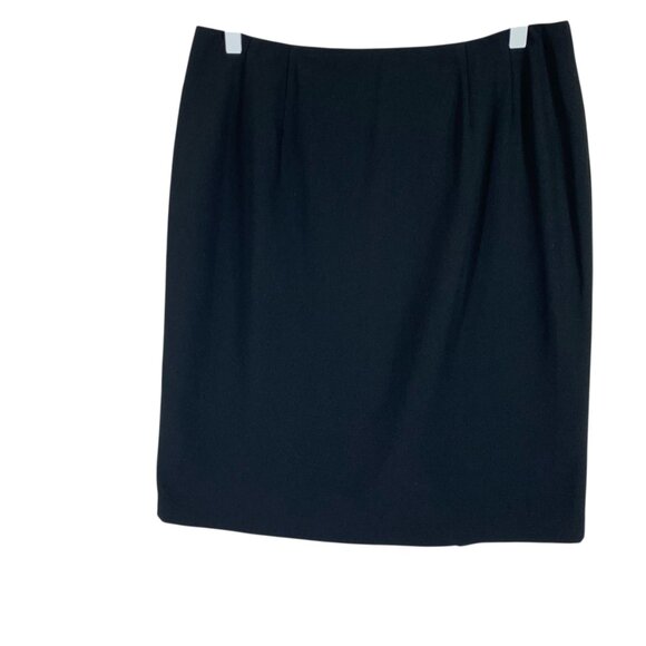 black pencil skirt fitted Straight  size 12 PETER NYGARD - Picture 10 of 13